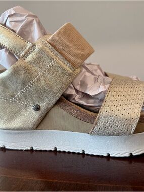 OTBT Metallic Gold Adjustable Strap Sandal